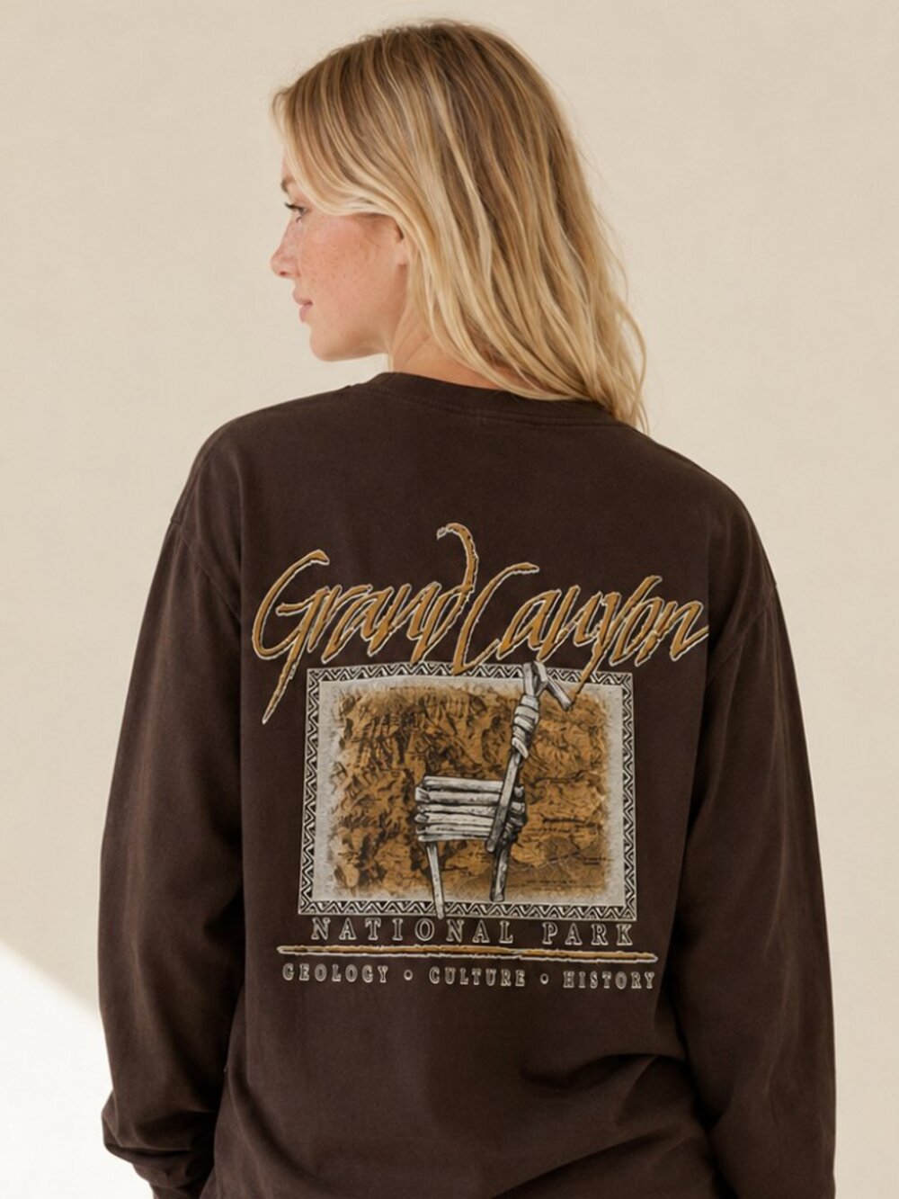 100% Cotton Grand Canyon long sleeve top